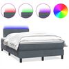vidaXL s&ouml;t&eacute;tsz&uuml;rke b&aacute;rsony rug&oacute;s &eacute;s LED-es &aacute;gy matraccal 120x210 cm