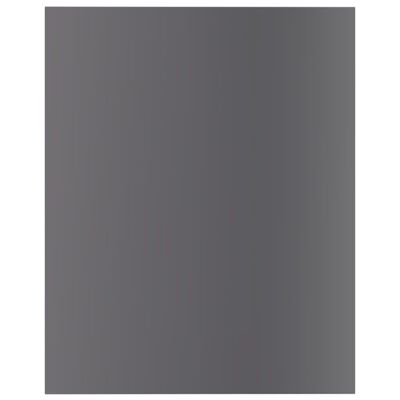 vidaXL 8 db magasfényű szürke forgácslap könyvespolc 40 x 50 x 1,5 cm