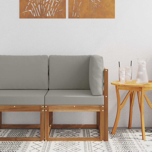 vidaXL K&uuml;lt&eacute;ri Sarokkanap&eacute; T&ouml;m&ouml;r Ak&aacute;cfa