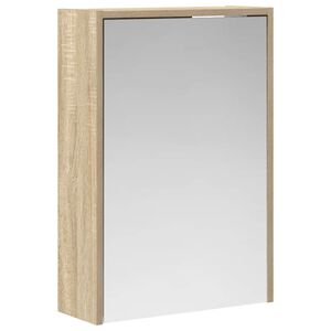 vidaXL F&uuml;rdőszobai t&uuml;k&ouml;rszekr&eacute;ny Sonoma t&ouml;lgy 43 x 16 x 62.5 cm