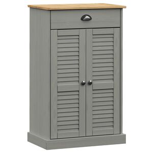 vidaXL VIGO t&ouml;m&ouml;r fenyőfa cipőszekr&eacute;ny 60x35x96 cm