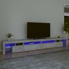 vidaXL betonsz&uuml;rke TV-szekr&eacute;ny LED-l&aacute;mp&aacute;kkal 290x36,5x40 cm