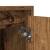 vidaXL antik fa sz&iacute;nű falra szerelhető &eacute;jjeliszekr&eacute;ny 38x34x40 cm