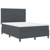vidaXL Boxrug&oacute;s &aacute;gy S&ouml;t&eacute;tsz&uuml;rke &eacute;s Feh&eacute;r 160 x 200 cm B&aacute;rsonyos sz&ouml;vet