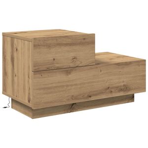 vidaXL &Eacute;jjeliszekr&eacute;ny Artisan t&ouml;lgy 70 x 36 x 40,5 cm Szerelt Fa