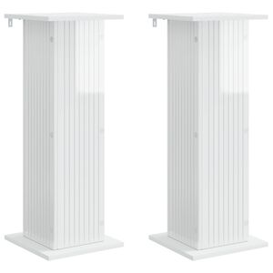 vidaXL N&ouml;v&eacute;ny&aacute;llv&aacute;ny 2 db Magasf&eacute;nyű Feh&eacute;r 30,5 x 30 x 80,5 cm
