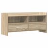 vidaXL TV szekr&eacute;ny 100 x 33 x 47 cm Sonoma T&ouml;lgy Szerelt Fa
