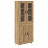 vidaXL Magasfi&uacute; 2 db Artisan t&ouml;lgy 69,5 x 34 x 180 cm Szerelt Fa