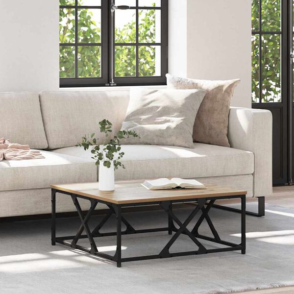 vidaXL Doh&aacute;nyz&oacute;asztal Artisan t&ouml;lgy 70 x 70 x 30 cm Faanyag