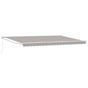 vidaXL Napernyő Vil&aacute;gossz&uuml;rke 500 x 300 x 165 cm Poli&eacute;szter &eacute;s f&eacute;m