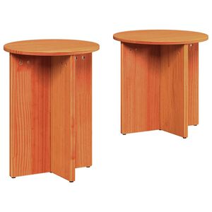 vidaXL Doh&aacute;nyz&oacute;asztal 2 db Faggy&uacute; barna 41.5 x 41.5 x 46 cm
