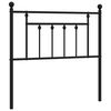 vidaXL fekete f&eacute;m csere fejt&aacute;mla 90 cm