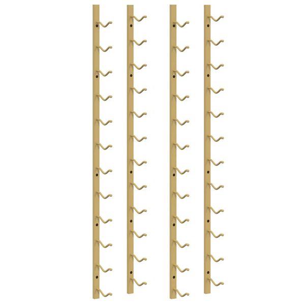 vidaXL 2 db arany vas falra szerelhető bortart&oacute; &aacute;llv&aacute;ny 12 palacknak