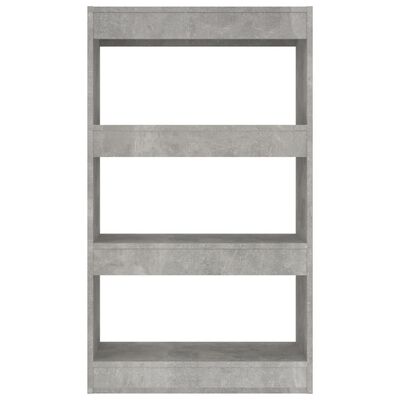 vidaXL betonszürke forgácslap könyvszekrény/térelválasztó 60x30x103 cm