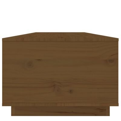 vidaXL mézbarna tömör fenyőfa dohányzóasztal 100 x 50 x 35 cm