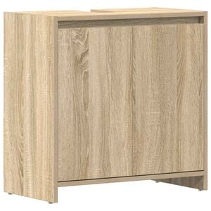 vidaXL sonoma t&ouml;lgy sz&iacute;nű szerelt fa f&uuml;rdőszobaszekr&eacute;ny 60x33x61 cm