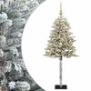 vidaXL Műfenyő g&ouml;mb&ouml;kkel 120 cm 150 LED Meleg feh&eacute;r PVC &eacute;s f&eacute;m