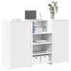 vidaXL recepciós pult fehér 155x50x103,5 cm szerelt fa