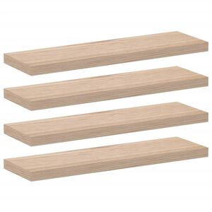 vidaXL 4 db szerelt fa f&uuml;ggőpolc 80 x 23,5 x 4 cm