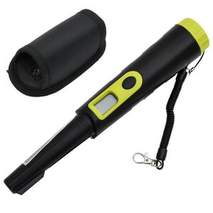 vidaXL fekete &eacute;s s&aacute;rga pinpointer f&eacute;mdetektor LCD kijelzővel