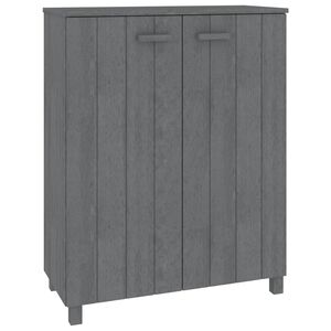 vidaXL HAMAR s&ouml;t&eacute;tsz&uuml;rke t&ouml;m&ouml;r fenyőfa cipőszekr&eacute;ny 85 x 40 x 108 cm