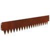 vidaXL Fűszeg&eacute;lyez&eacute;s 10 db 103 x 20 cm Ac&eacute;l Rozsd&aacute;s
