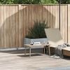 vidaXL t&eacute;glalap b&eacute;zs polyrattan kerti doh&aacute;nyz&oacute;asztal 80x40x37cm