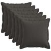 vidaXL P&aacute;rna huzat 6 db HOUTEN S&ouml;t&eacute;tsz&uuml;rke 30 x 30 cm Műlensz&ouml;vet