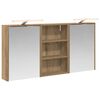 vidaXL F&uuml;rdőszobai Szekr&eacute;ny Szett 3 pcs 126 x 16 x 62.5 cm Faanyag