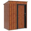 vidaXL Kertiszersz&aacute;mos h&aacute;zak Barna 137 x 81 x 180 cm F&eacute;m