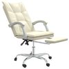 vidaXL krémszínű műbőr dönthető irodaszék