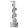 vidaXL Magazin &aacute;llv&aacute;ny polcokkal Beton Sz&uuml;rke 70 x 41 x 126 cm Faanyag