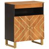 vidaXL barna &eacute;s fekete t&ouml;m&ouml;r mang&oacute;fa kisszekr&eacute;ny 60x33,5x75 cm