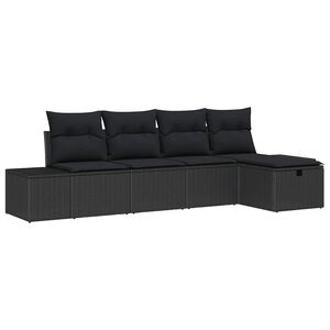 vidaXL Kanap&eacute; Szett p&aacute;rn&aacute;val 6 pcs polirattan