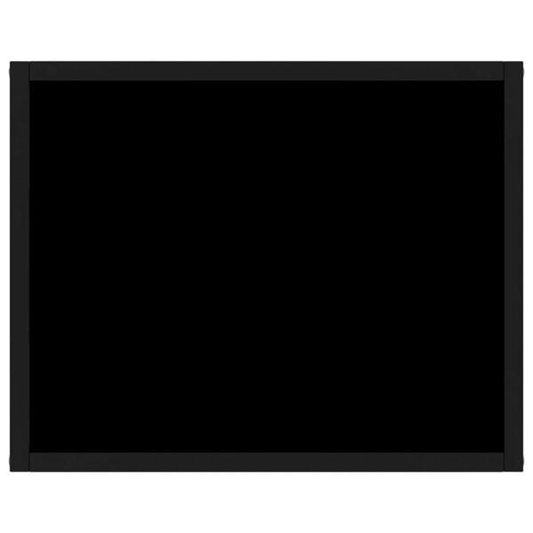 vidaXL fekete edzett &uuml;veg t&aacute;lal&oacute;asztal 50 x 40 x 40 cm