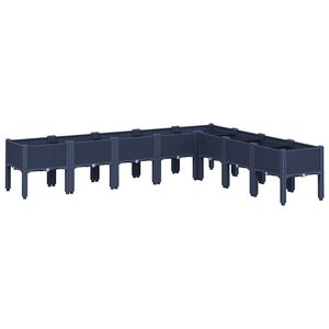 vidaXL k&eacute;ksz&uuml;rke PP r&aacute;csos kerti &uuml;ltetől&aacute;da 200 x 160 x 42 cm