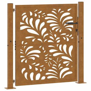 vidaXL kerti kapu 100x100 cm időj&aacute;r&aacute;s&aacute;ll&oacute; ac&eacute;l hull&aacute;mmint&aacute;s