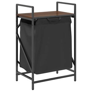 vidaXL barna t&ouml;lgy mosodai kos&aacute;r 1 rekeszes polccal