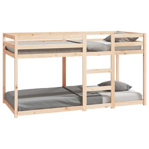 vidaXL t&ouml;m&ouml;r fenyőfa emeletes &aacute;gy matrac n&eacute;lk&uuml;l 90 x 200 cm