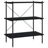 vidaXL fekete 3 szintes polcrendszer 80x40x92 cm