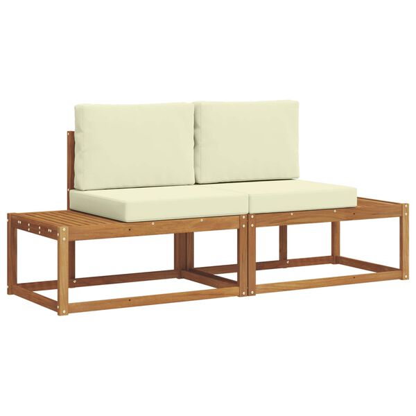 vidaXL K&uuml;lt&eacute;ri kanap&eacute; szett p&aacute;rn&aacute;val 2 pcs Term&eacute;szetes