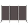 vidaXL antracitsz&uuml;rke 3 paneles parav&aacute;n 260 x 180 cm