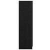 vidaXL Ruh&aacute;sszekr&eacute;ny ajt&oacute;val Fekete t&ouml;lgy 82,5 x 51,5 x 180 cm Faanyag