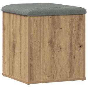 vidaXL t&aacute;rol&oacute;pad k&eacute;zműves t&ouml;lgy 42 x 42 x 45 cm szerelt fa