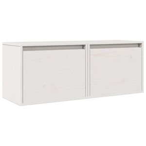 vidaXL 2 darab feh&eacute;r t&ouml;m&ouml;r fenyőfa faliszekr&eacute;ny 45 x 30 x 35 cm