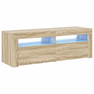 vidaXL sonoma t&ouml;lgy sz&iacute;nű TV-szekr&eacute;ny LED-l&aacute;mp&aacute;kkal 120 x 35 x 40 cm