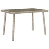 vidaXL t&eacute;glalap polyrattan kerti doh&aacute;nyz&oacute;asztal 60x40x37cm