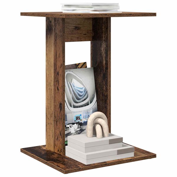 vidaXL Oldal asztal &Ouml;reg fa 45 x 40 x 62,5 cm Faanyag