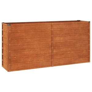 vidaXL rozsda sz&iacute;nű corten ac&eacute;l kerti magas&aacute;gy&aacute;s 160 x 40 x 77 cm