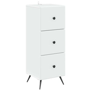 vidaXL Fi&oacute;kos szekr&eacute;ny Feh&eacute;r 33 x 34,5 x 90 cm Szerelt Fa